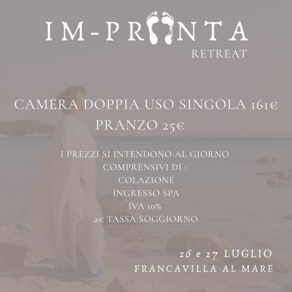 IM-PRONTA - RETREAT - SOLD OUT - immagine 6